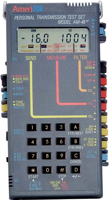 Am 42. Terminal Tones. The Terminal Tone is. Transmission Test Set model 3551a loj Hewlett • Packard.