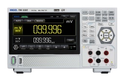 Rigol DM858E The DM858E is a 750 V, 750 V, 5.5 Digit, Bench multimeter from Rigol.