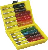 Xcelite HS618N The HS618N is a Full Hollow Shaft Nutdriver Kit, 10 piece tool case from